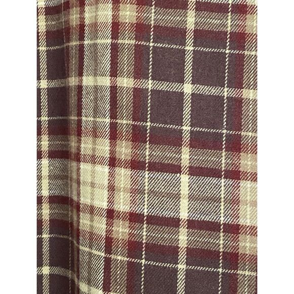 Brooks Brothers Flannel Plaid Red Cotton Button Down Long Sleeve Shirt Size XL - Picture 6 of 11